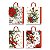 Sacola de Papel c/ Cores e Estampas Sortidas de Natal (L) 31x42x12cm - 12 Un - Y361-3011L - Four Star - Imagem 3