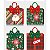 Sacola de Papel c/ Cores e Estampas Sortidas de Natal (S) 18X23X8cm - 12 Un - Y361-3017S - Four Star - Imagem 5