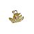 Piranha de Metal de Borboletas 4.5cm Prata e Dourado - Pct c/ 12 -Y575-69 - Imagem 1