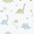 Papel de Parede ENZO - Dino Azul e Verde 2832 - Imagem 1