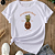Camiseta Feminina T-Shirt Abacaxi Coleção Frutas - Imagem 1