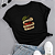 Camiseta Feminina T-Shirt Maça Coleção Frutas Use Nappes - Imagem 4