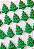 Apliques Comestíveis árvore de Natal 10 unidades - Imagem 3