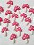 Mix de Apliques Comestíveis 2,5cm Cogumelos rosa 20 unidades - Imagem 2