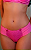 Calcinha média fio duplo rosa detalhes em rendada lycra - Imagem 1