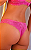 Calcinha baixa fio duplo rosa detalhes em rendada lycra - Imagem 2
