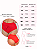 Parte de baixo biquíni hot pant tanga laço lycra vermelho - Imagem 2