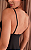 Camisola preto malha-fria com renda - Imagem 2
