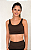 Top fitness marrom dance tecido em poliamida - Imagem 1