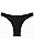 Biquini fio duplo preto tecido lycra - Imagem 1