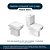 Assento Sanitário Poliéster Soft Close Nuova Branco para Vaso Deca com Ferragem Dourada - Imagem 3