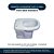 Assento Sanitário Almofadado Paris Preto para vaso Ideal Standard - Imagem 4