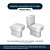 Tampa de Vaso Laqueado Com Amortecedor Piano Branco para Bacia Deca com Ferragem Preta - Imagem 3