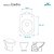 Assento Sanitário Ezedra Bone (Bege Claro) para vaso Ideal Standard - Imagem 3