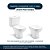 Assento Sanitário Avant Plus Cinza Platina para vaso Incepa - Imagem 4