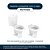 Assento Sanitário Fiore Branco para vaso Incepa - Imagem 4