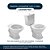 Assento Sanitário Lavanda Branco para vaso Fiori - Imagem 4