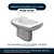 Assento Sanitário Poliester Nuage Azul Navy para vaso Incepa - Imagem 4