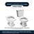Assento Sanitário Thema Branco para vaso Incepa Laufen - Imagem 4