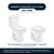 Assento Sanitário Poliéster Soft Close Like Branco para vaso Celite - Imagem 4
