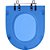 Assento Sanitario Poliester Luna Azul Translucido para vaso Icasa - Imagem 1