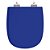 Assento Sanitario Poliester com Amortecedor Sabatini Azul para Vaso Icasa - Imagem 1