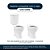 Assento Sanitario Poliester com Amortecedor Lirio Branco para Vaso Celite - Imagem 4