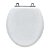 Tampa de Vaso Almofadada Convencional Oval Universal 1.6gpf 6lpf Branco para bacia Deca - Imagem 1