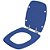 Assento Sanitario Poliester com Amortecedor Stylus Azul Mineral para Vaso Celite - Imagem 2