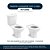 Tampa De Vaso Poliester Com Amortecedor Fit Branco Para Bacia Celite - Imagem 4