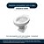 Assento Sanitário Almofadado Clássica Branco para vaso Celite - Imagem 5