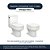 Assento Sanitário Omega Cinza Real para vaso Deca - Imagem 4
