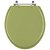 Assento Sanitario Poliester Convencional Oval Verde Itapoa para vaso Celite - Imagem 1
