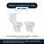 Assento Sanitário Poliester Soft Close Eco Branco para vaso Celite - Imagem 4