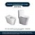 Assento Sanitário Poliester Soft Close Link Cinza Real para bacia Deca - Imagem 4