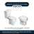 Assento Sanitário Poliester Studio Cinza para bacia Deca - Imagem 4