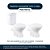 Assento Sanitário Poliester Soft Close Polo Cinza Plus para vaso Hervy - Imagem 3