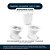 Assento Sanitário Poliester Soft Close Diamantina Branco para vaso Icasa - Imagem 4