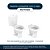 Tampa de Vaso Poliester Fiore Branco para bacia Incepa - Imagem 4