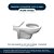 Assento Sanitário Poliester Soft Close Studio Branco para vaso Incepa - Imagem 4