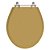 Assento Sanitário Poliester Carina Amendoa para vaso Ideal Standard - Imagem 1