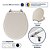 Assento Sanitário Poliester Convencional / Oval Amendoa para Louça Ideal Standard - Imagem 1