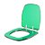 Assento Sanitário Poliester Fit Verde Translucido para vaso Celite - Imagem 2