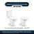 Assento Sanitário Poliester Soft Close Bali Branco para vaso Incepa - Imagem 4