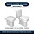 Assento Sanitário Soft Close Quadra Creme (bege claro) para vaso Deca - Imagem 4