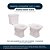 Assento Sanitário Poliéster Soft Close Alamo Cinza Claro para vaso Santa Clara - Imagem 4
