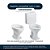 Assento Sanitário Soft Close Convencional Oval Preto para vaso Icasa - Imagem 4