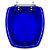 Assento Sanitário Poliester Thema Azul Translucido para vaso Incepa - Imagem 1