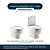 Assento Sanitário Almofadado Meridian Branco para vaso Roca - Imagem 4