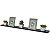 Kit 6 Prateleiras 70 x 10cm Preta Suporte Invisível - Imagem 2